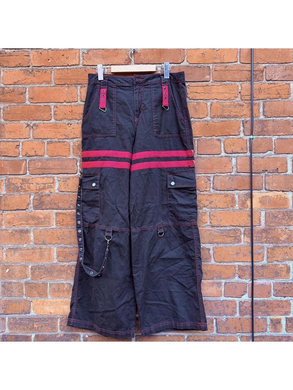 hot topic rave pants goth baggy Y2K 30x30